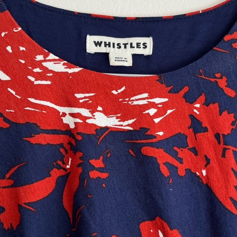 Whistles Colourful Print Bodycon Dress, Size 0 - Picture 3 of 4